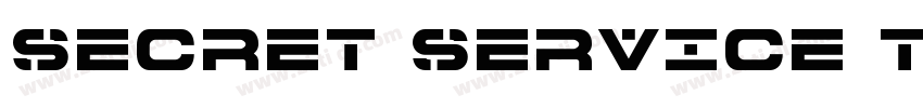 SECRET SERVICE TYPEW字体转换